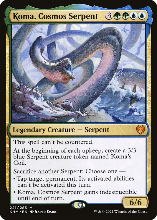 Koma, Cosmos Serpent (KHM-221) (Foil)