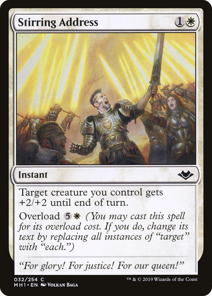 Stirring Address (MH1-032) (Foil)