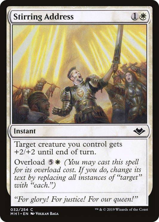 Stirring Address (MH1-032) (Foil)
