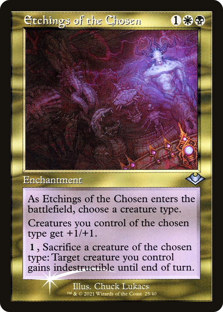Etchings of the Chosen (MH1-025) (Foil)