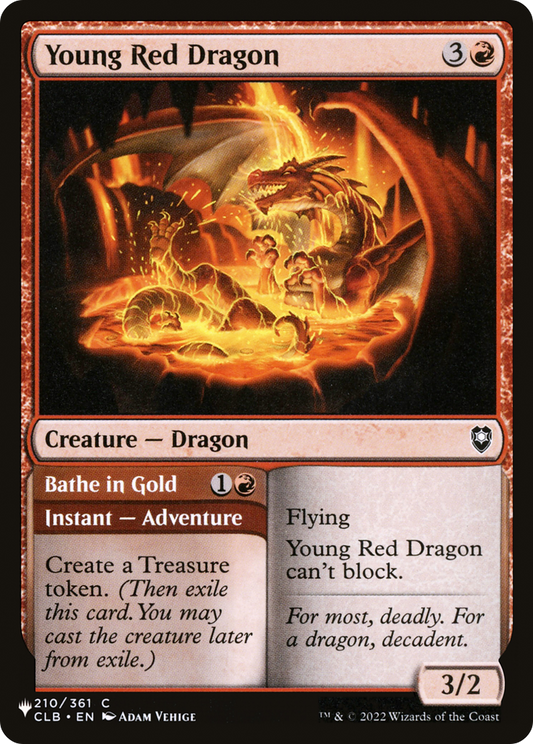 Young Red Dragon // Bathe in Gold (LIST-CLB-210)