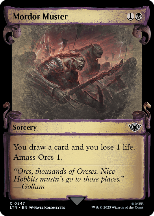 Mordor Muster (LTR-547) (Showcase) (Scroll) (Foil)