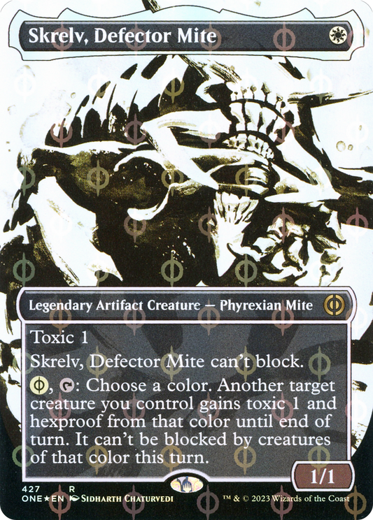 Skrelv, Defector Mite (ONE-427) (Showcase) (Borderless) (Compleat Foil)