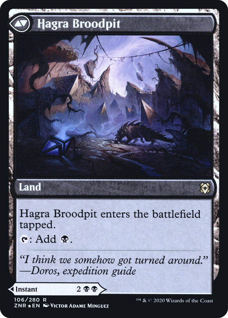 Hagra Mauling // Hagra Broodpit (PRE-106S) (Foil)