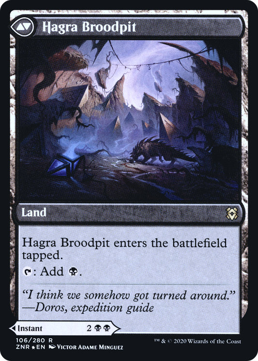 Hagra Mauling // Hagra Broodpit (PRE-106S) (Foil)