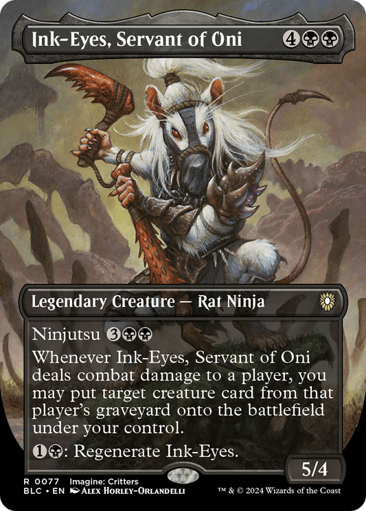 Ink-Eyes, Servant of Oni (BLC-077) (Borderless) (Foil)