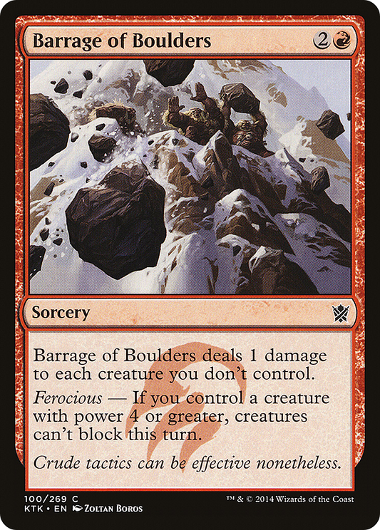 Barrage of Boulders (KTK-100)