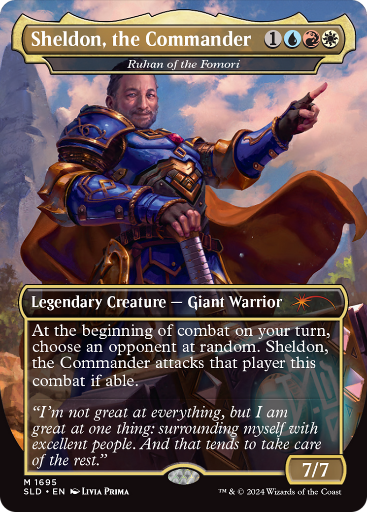 Sheldon, the Commander / Ruhan of the Fomori (SLD-1695) (Borderless)