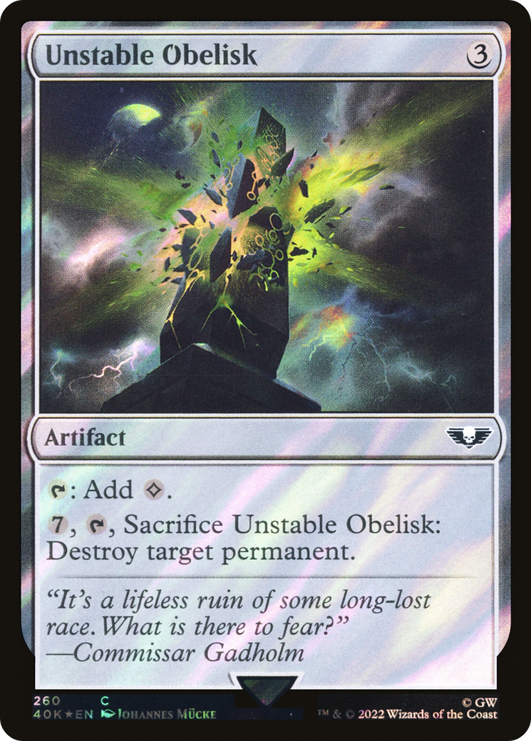 Unstable Obelisk (40K-260★) (Surge Foil)