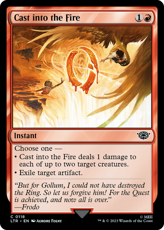 Cast into the Fire (LTR-118) (Foil)