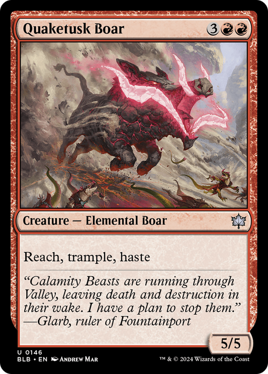 Quaketusk Boar (BLB-146) (Foil)