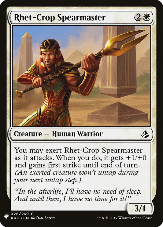 Rhet-Crop Spearmaster (LIST-AKH-26)