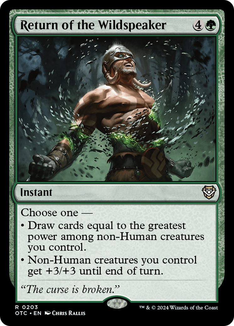 Return of the Wildspeaker (OTC-203)