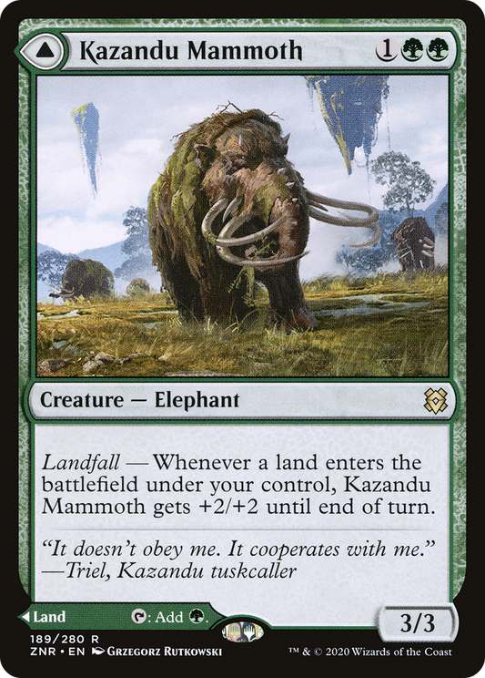 Kazandu Mammoth // Kazandu Valley (ZNR-189) (Foil)