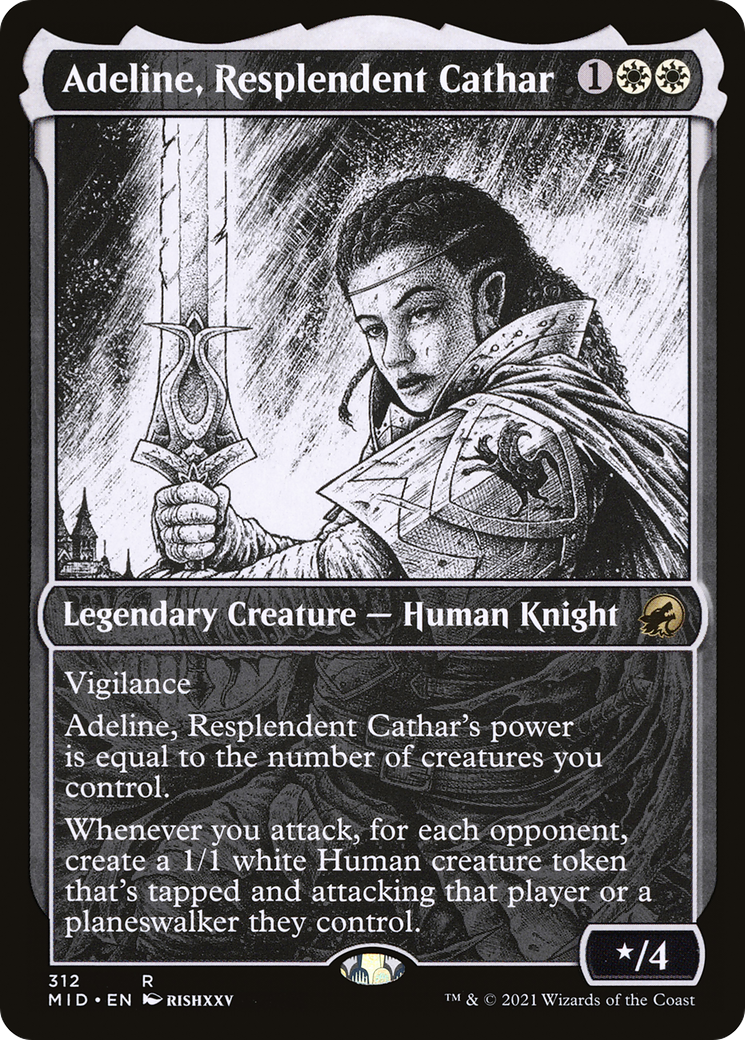 Adeline, Resplendent Cathar (MID-312) (Showcase)