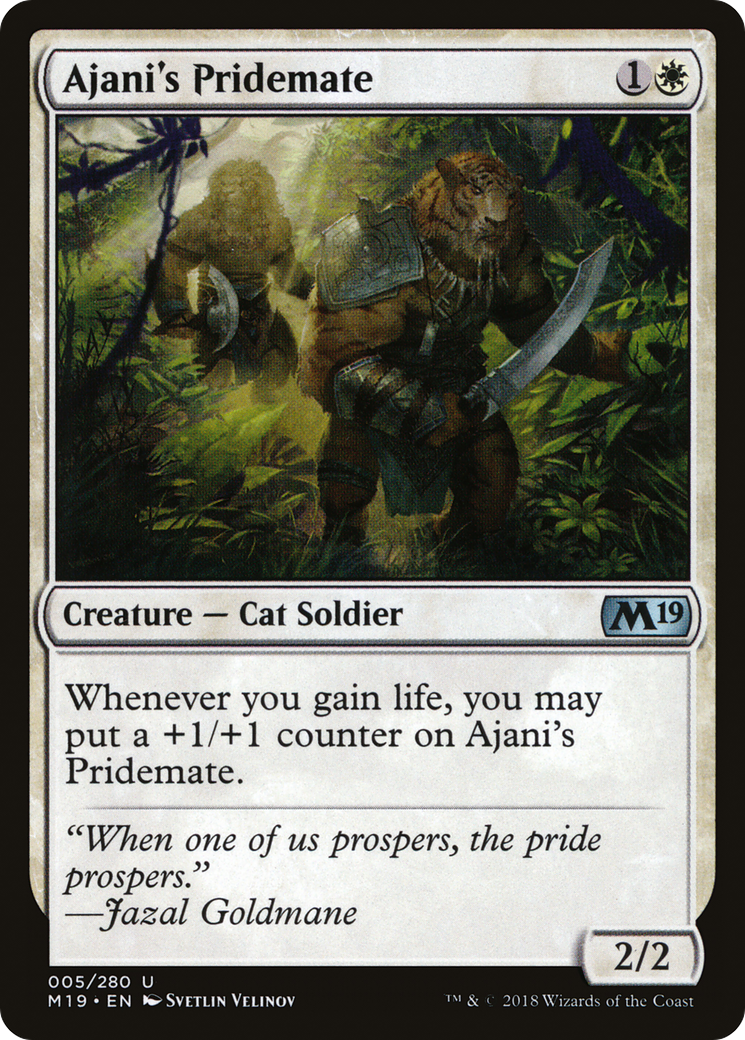 Ajani's Pridemate (M19-005) (Foil)