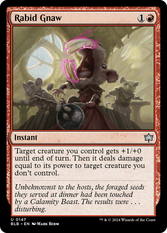 Rabid Gnaw (BLB-147) (Foil)