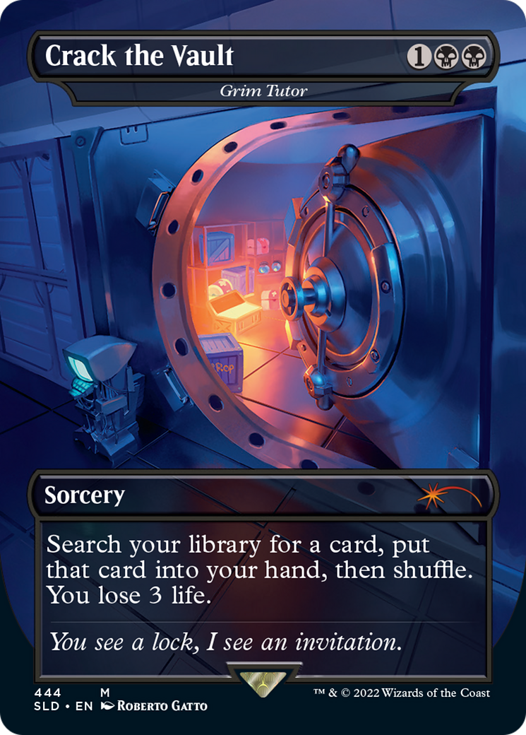 Crack the Vault / Grim Tutor (SLD-444) (Borderless)