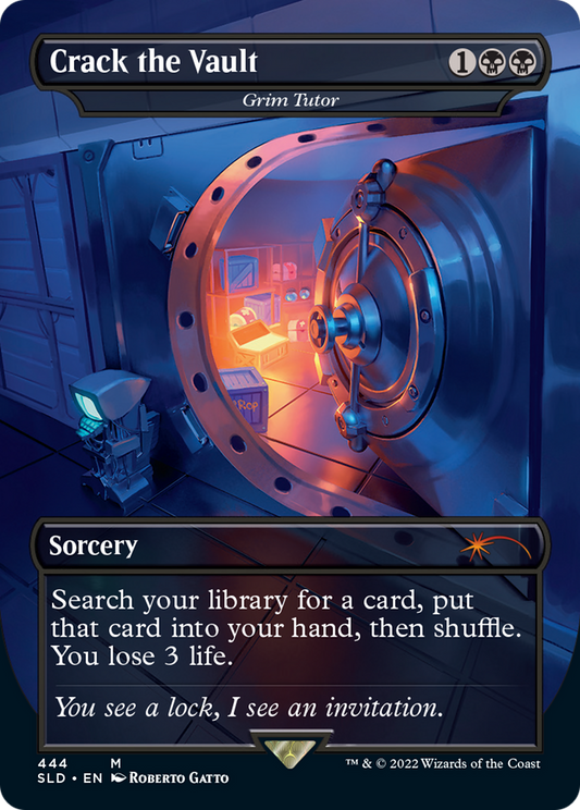 Crack the Vault / Grim Tutor (SLD-444) (Borderless)