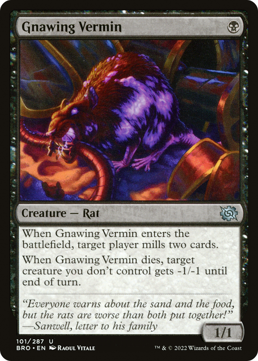 Gnawing Vermin (BRO-101) (Foil)