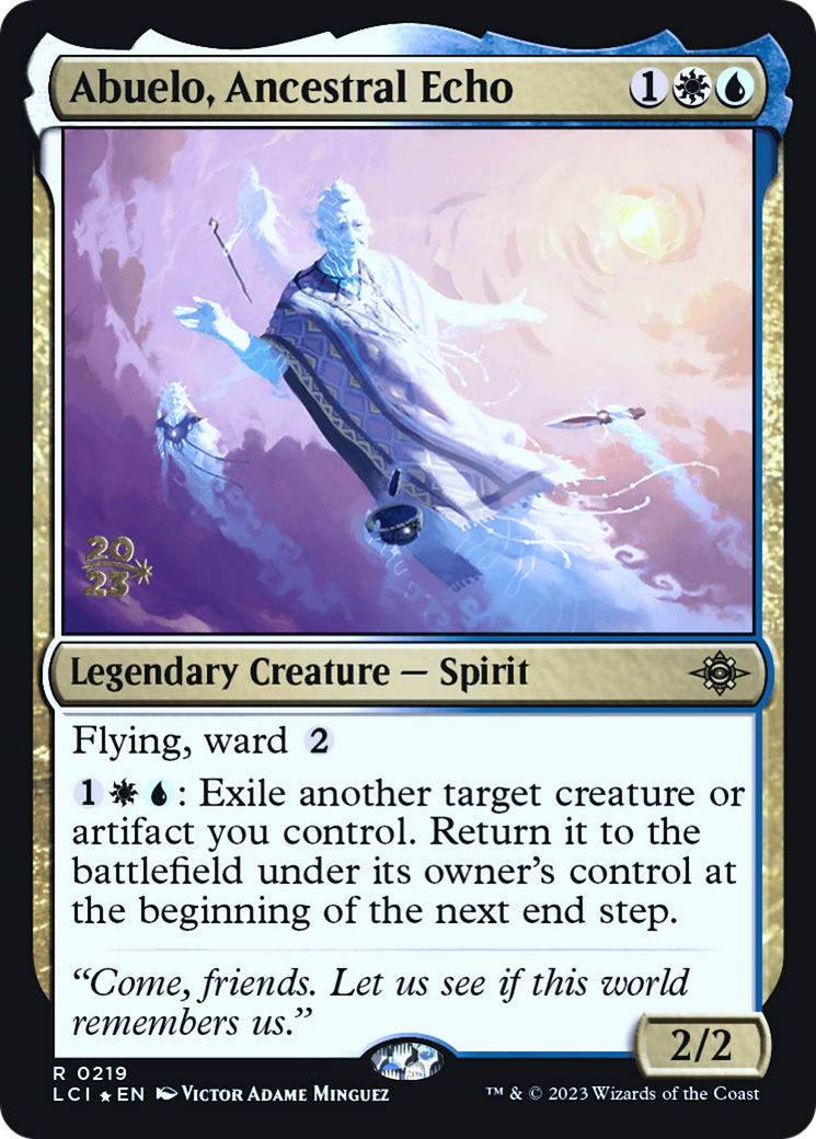 Abuelo, Ancestral Echo (PRE-219S) (Foil)