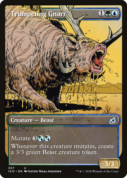Trumpeting Gnarr (IKO-307) (Showcase) (Foil)
