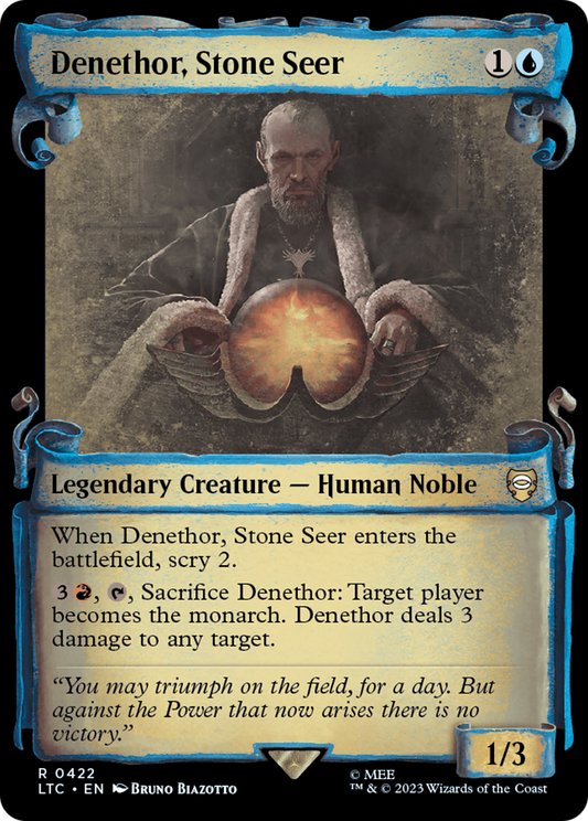 Denethor, Stone Seer (LTC-422) (Showcase) (Scroll) (Foil)