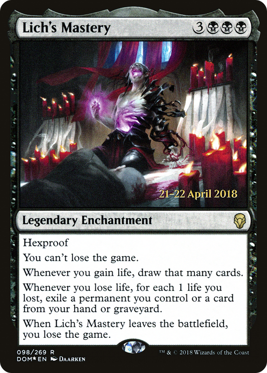 Lich's Mastery (PRE-98S) (Foil)