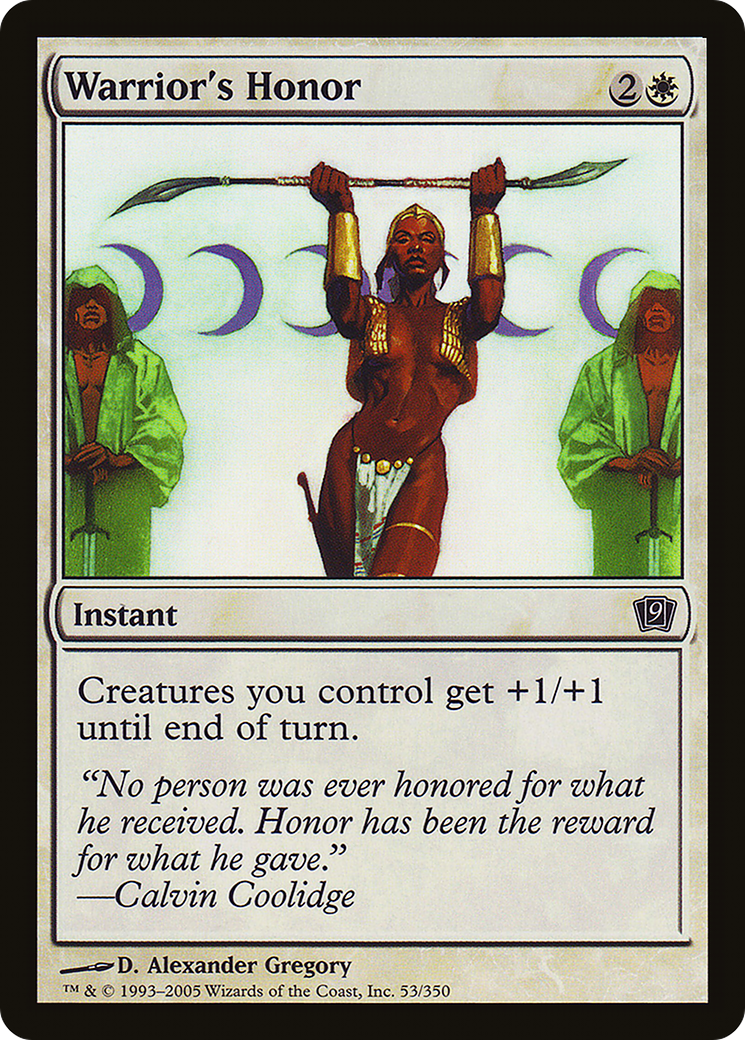 Warrior's Honor (9ED-53★) (Foil)