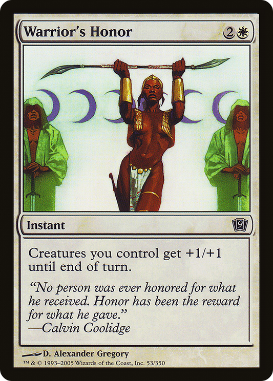 Warrior's Honor (9ED-53★) (Foil)