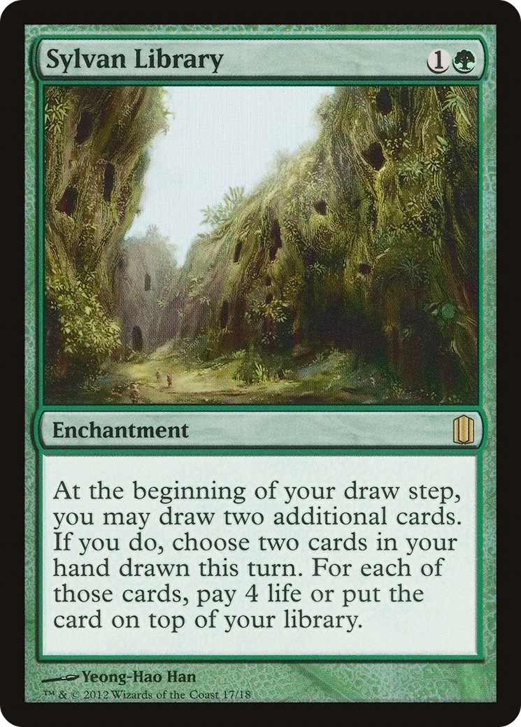 Sylvan Library (CM1-017) (Foil)