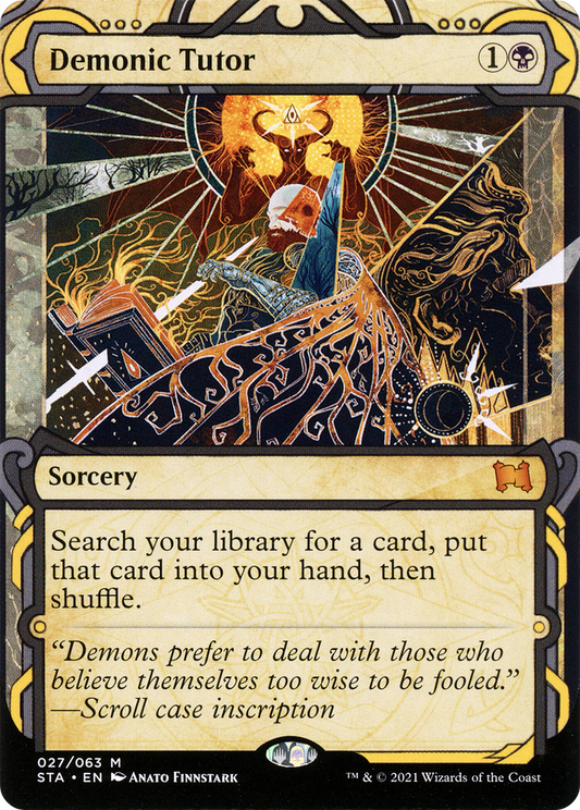 Demonic Tutor (STA-027) (Showcase) (Borderless)