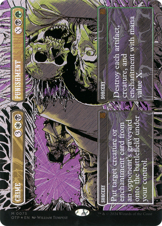 Crime // Punishment (OTP-075) (Showcase) (Borderless) (Textured Foil)