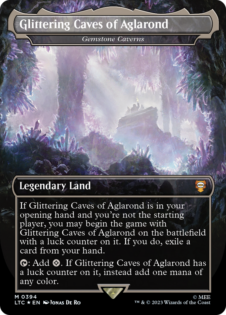 Glittering Caves of Aglarond / Gemstone Caverns (LTC-394) (Borderless) (Surge Foil)