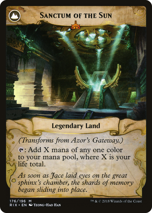 Azor's Gateway // Sanctum of the Sun (RIX-176) (Foil)