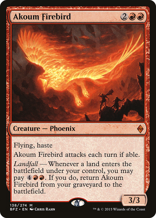 Akoum Firebird (BFZ-138) (Foil)