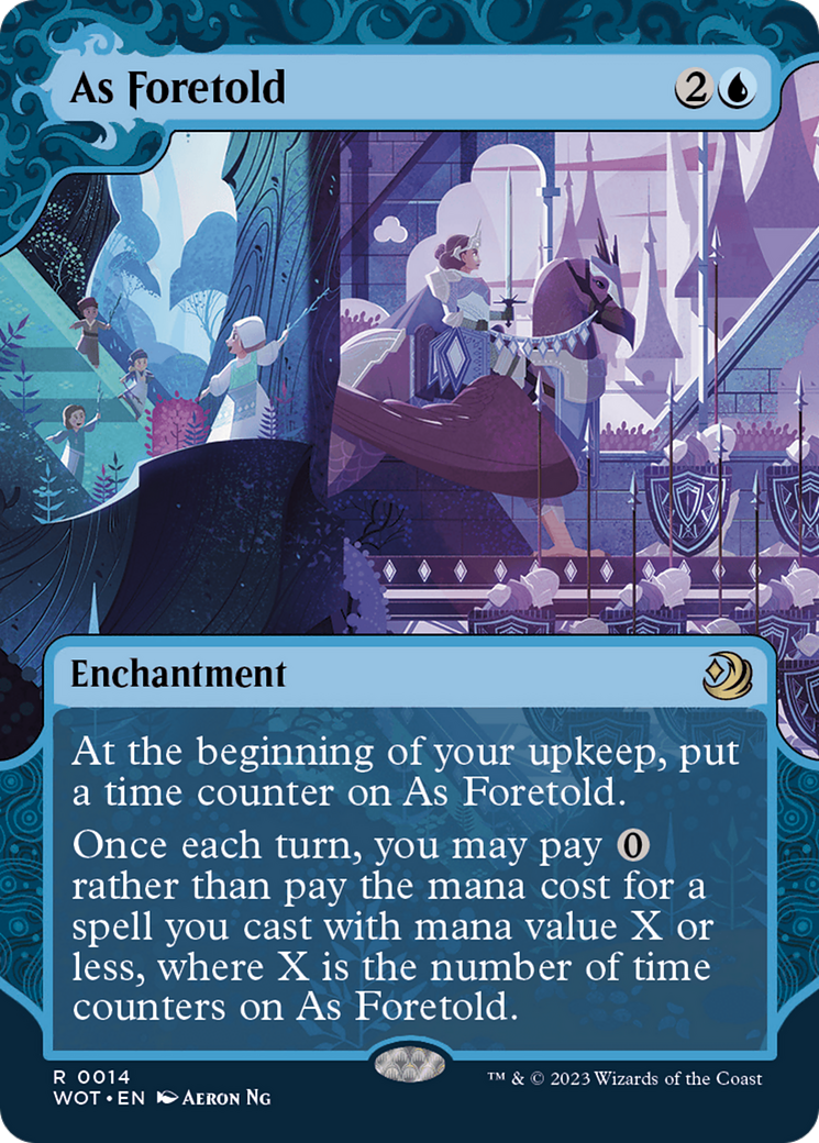 As Foretold (WOT-014) (Showcase) (Borderless) (Foil)