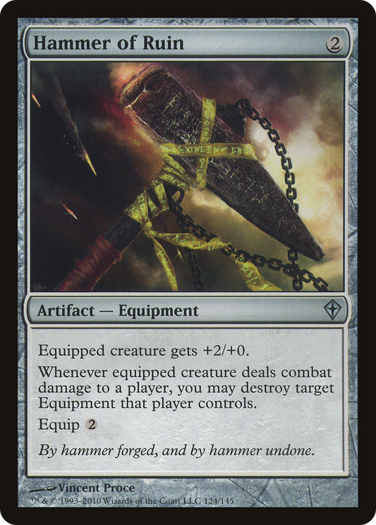 Hammer of Ruin (WWK-124) (Foil)