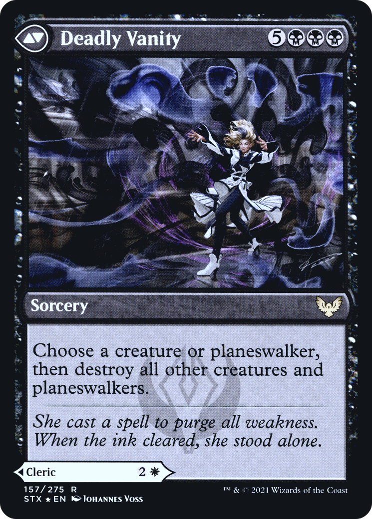 Selfless Glyphweaver // Deadly Vanity (PRE-157S) (Foil)