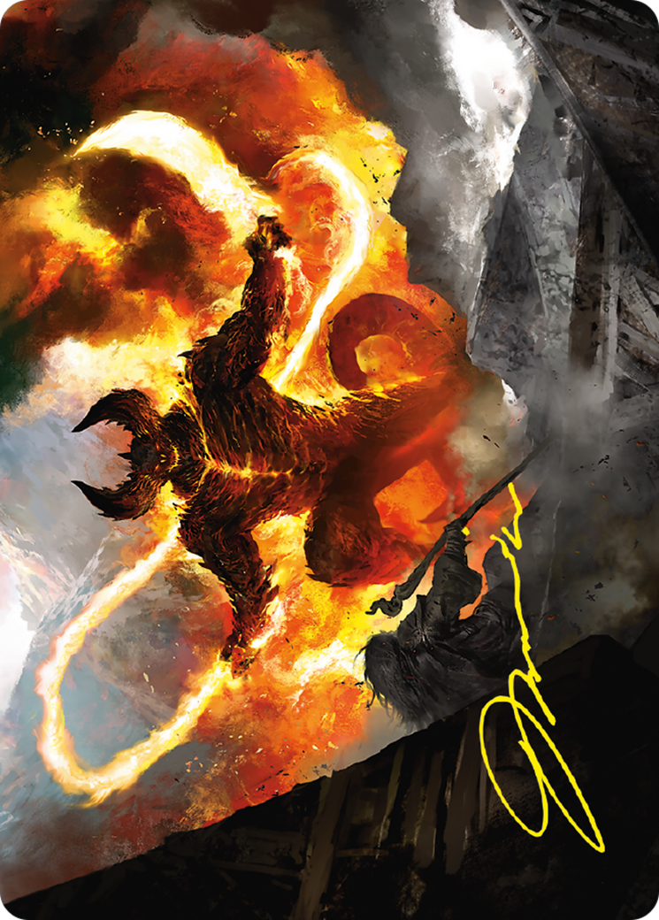 The Balrog, Flame of Udun Art Card (ALTR-036)