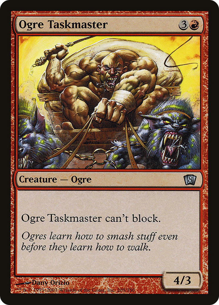Ogre Taskmaster (8ED-205★) (Foil)