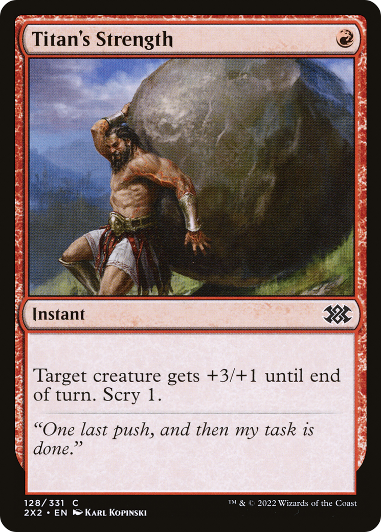 Titan's Strength (2X2-128) (Foil)