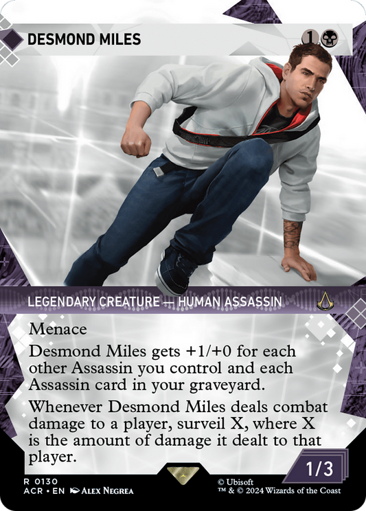 Desmond Miles (ACR-130) (Showcase) (Borderless) (Foil)