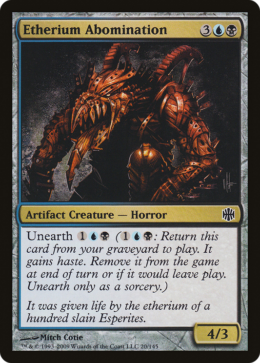 Etherium Abomination (ARB-020) (Foil)