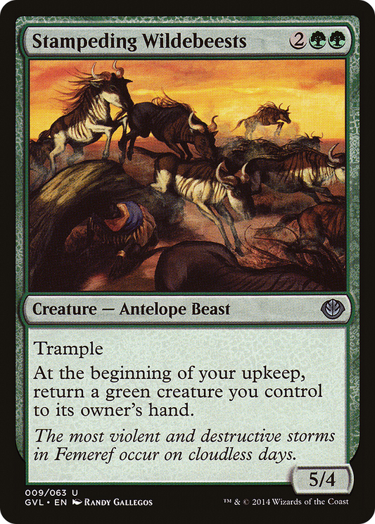 Stampeding Wildebeests (DD3-009)