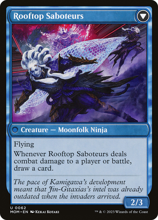 Invasion of Kamigawa // Rooftop Saboteurs (MOM-062)