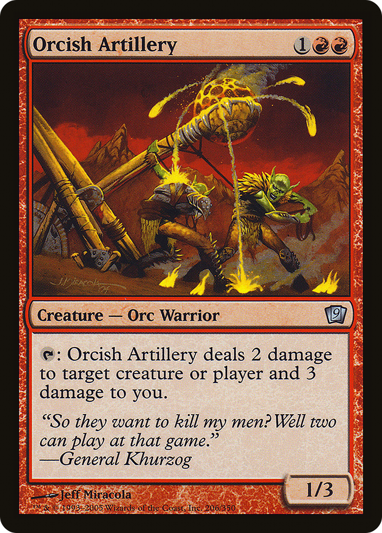 Orcish Artillery (9ED-206★) (Foil)