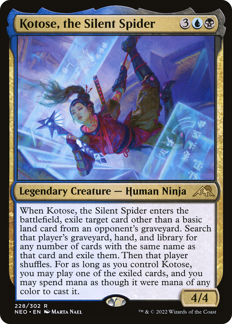Kotose, the Silent Spider (NEO-228) (Foil)