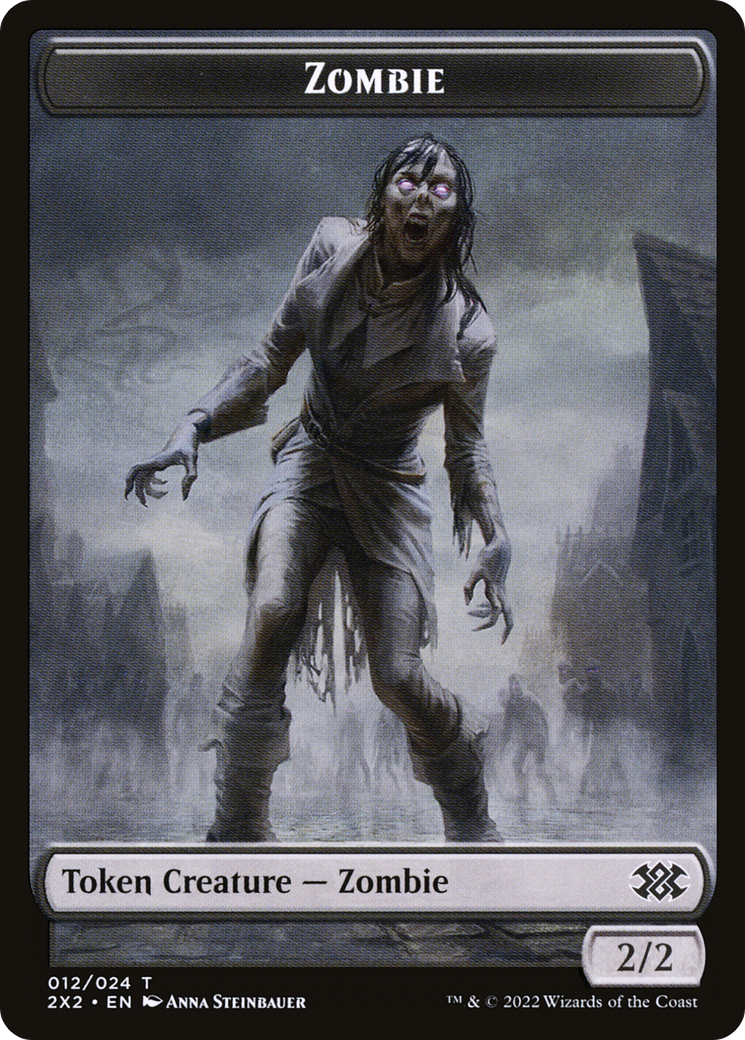 Zombie // Knight Double-Sided Token (T2X2-12 // 5)