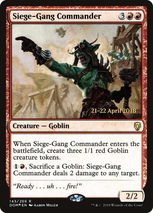 Siege-Gang Commander (PRE-143S) (Foil)